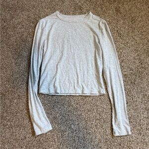 Light Gray Long Sleeve skims like top